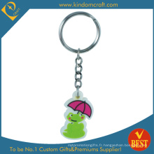 Chine Design de mode de haute qualité Cute Frog Animal PVC Key Ring au prix d&#39;usine